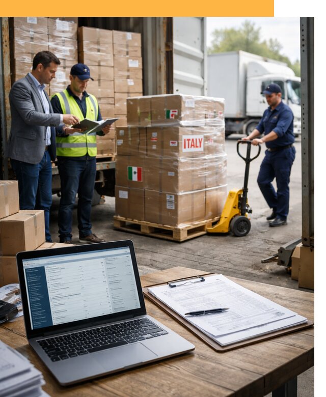 Доставка грузов из Италии: морские и авиаперевозки от 18947