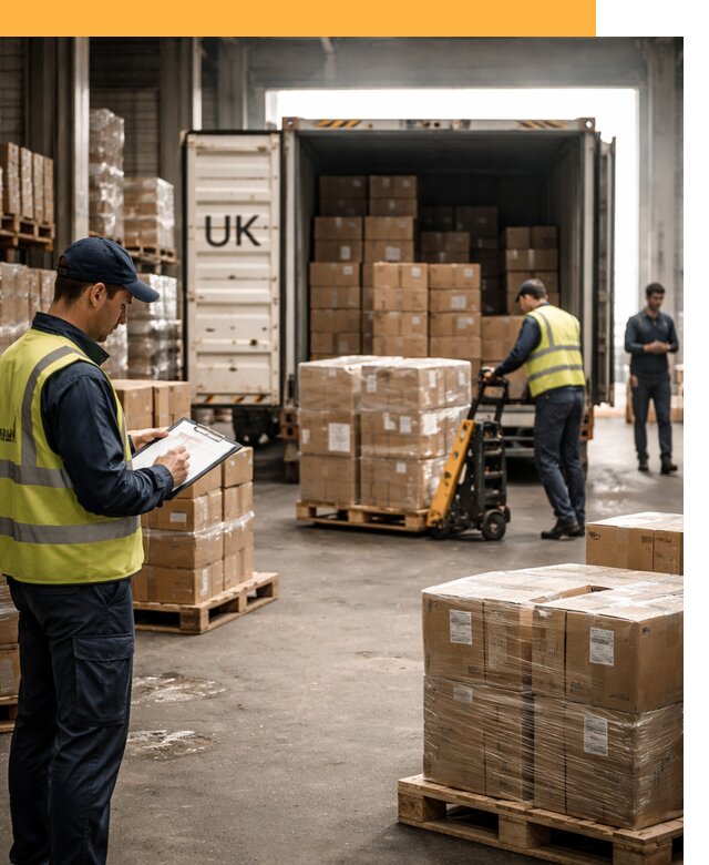 Доставка грузов из Великобритании с таможенным оформлением от 13158