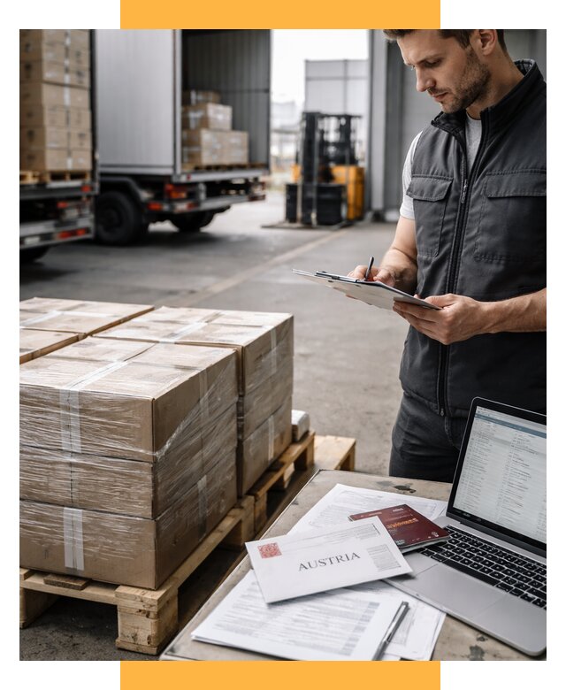 Доставка в Австрию от 68419 р. Логистика и экспорт СетСервис-Дмд