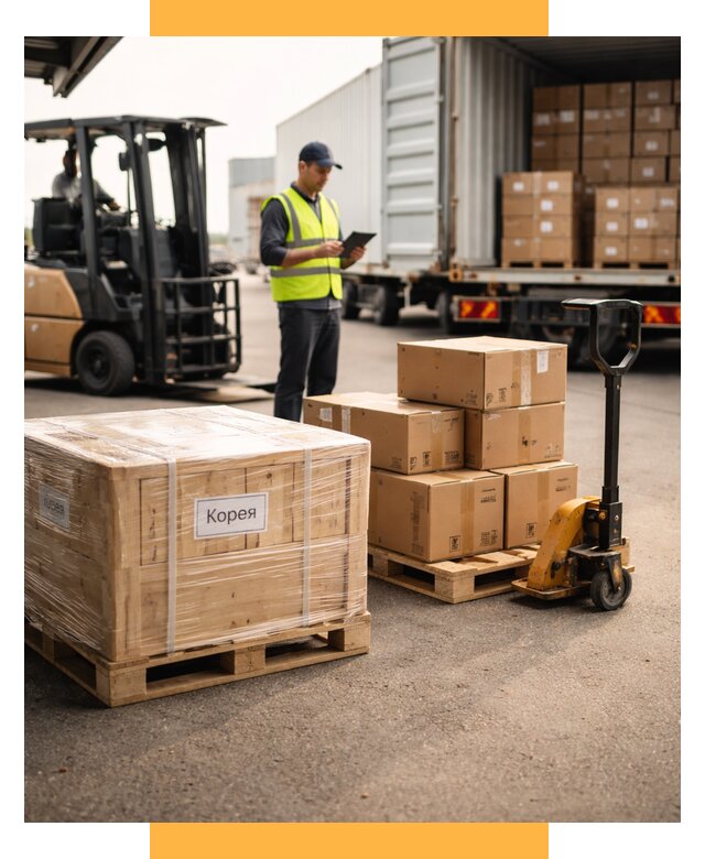 Доставка грузов в Корею из России от 36841 р. | СетСервис-Дмд